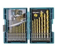 Makita 19 Piece HSS-Tin Drill Bit Set