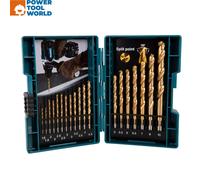 Makita 19 Piece HSS-Tin Drill Bit Set