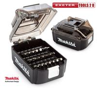 Makita B-68323 21 Piece Screwdriver Drill Bit Set Battery Shaped Case Bit Holder