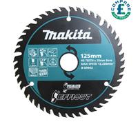 Makita B-69462 EFFICUT Wood Cutting Circular Saw Blade 125mm x 20mm x 45T