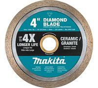 Makita B-69565 4" Diamond Blade, Continuous Rim, General Purpose