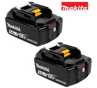MAKITA BATTERY BL1850B 18V 5.0AH LITHIUM ION X 2 WITH LED INDICATOR NEW GENUINE