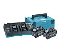 Makita Battery Kit 40VMAX 5.0AH XGT BL4050Fx2 + DC40RB + Makpac XGT