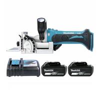 Makita Biscuit Jointer DPJ180Z 18V LXT Cordless With 100mm Blade With 2 x 6.0...
