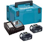 Makita Bl1840 18V 2 X 4.0Ah Lithium Batteries Dc18Rc Fast Charger + Makpac Case