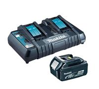 MAKITA BL1850B 18V 5.0AH BATTERY WITH LED + DC18RD 240V CHARGER GENUINE UK