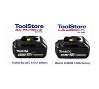 Makita BL1860 18v 6.0ah Li-on Battery Twin Pack