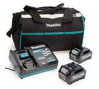 Makita Bl4020 X 2 40V Max Xgt 2.0Ah Battery + Dc40Ra Rapid Fast Charger + Bag