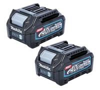 Makita Bl4025 191B36-3 40V Max Lithium Ion Li-Ion 2.5Ah Xgt Battery - Twin Pack