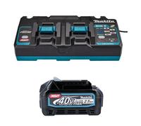 Makita Bl4025 40V Max 2.5Ah Li-Ion Xgt Battery 191B36-3 + Dc40Rb Twin Charger