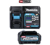 Makita BL4025 40Vmax 2.5Ah Li-ion XGT Battery With DC40RA Fast Charger