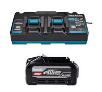 Makita Bl4040 40V Max 4Ah Li-Ion Xgt Battery + Dc40Rb 40V Twin Fast Charger