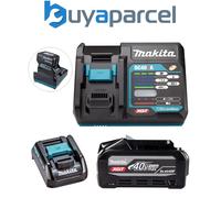 Makita BL4040F 40V Max 4Ah XGT Battery + DC40RA Fast Charger + 18v LXT Adaptor