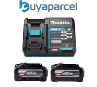Makita BL4040F X 2 40V Max 4Ah Li-ion XGT Batteries + DC40RA 40V Fast Charger