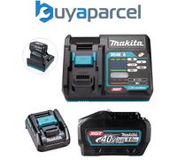 Makita BL4050F 40V Max 5Ah XGT Battery + DC40RA Fast Charger + 18v LXT Adaptor
