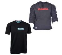 Makita Black Origin T-Shirt L 100% Bci Cotton Mk101M + Black Makita Hoodie