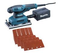Makita Bo3710 1/3 Sheet Orbital Sander 240V + Punch Plate + Dust Bag + 10 Sheets