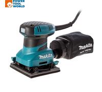 Makita BO4555 Hook & Loop / Clamp Finishing Palm Sander inc Dustbag 110v