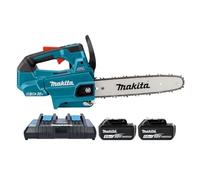 Makita Chainsaw DUC306PT2 18V/36V LXT Cordless Brushless 3/8" Chain Pitch 300mm/12 1200W with 2 x 5.0Ah Batteries & Twin Port Charger