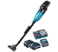 Makita Cl001Gd225 40V Max Xgt Cordless Brushless Vacuum Cleaner Black Inc 2X 2.5Ah Batts