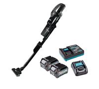 Makita Cl003Gd206 40V Max Xgt Brushless Vacuum Cleaner Black Inc 2X 2.5Ah Batts + Adp10 Adaptor
