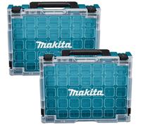 Makita Clear Lid MAKPAC Tool Case Stacking Organiser Tool Box Divider Twin Pack