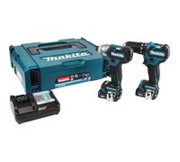 Makita CLX205AJ 12v Max CXT Cordless Brushless Combi Drill and Impact Driver Kit 2 x 2ah Li-ion