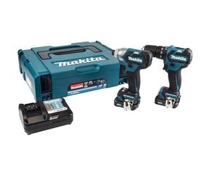 Makita CLX205AJ 12v Max CXT Cordless Brushless Combi Drill and Impact Driver Kit 2 x 2ah Li-ion