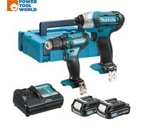 Makita CLX224AJ 10.8v 2 Piece Kit DP333D Drill Driver & TD110D Imp