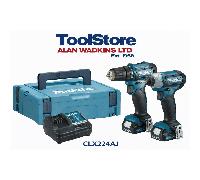 Makita CLX224AJ 10.8v 2 Piece Kit DP333D Drill Driver & TD110D Imp