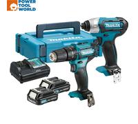 Makita CLX228AJ 12Vmax CXT Twinpack TD110D & HP333D 2 x 2Ah Batts