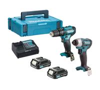 Makita CLX228AJ 12Vmax CXT Twinpack TD110D & HP333D 2 x 2Ah Batts