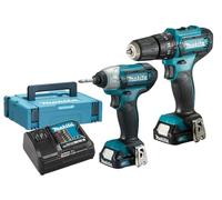 Makita CLX228AJ 12Vmax CXT Twinpack TD110D & HP333D 2 x 2Ah Batts
