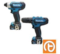 Makita CLX228AJ 12Vmax CXT Twinpack TD110D & HP333D 2 x 2Ah Batts