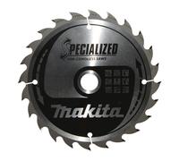 Makita Cordless Circular Saw TCT Blade 165mm x 1.5mm Kerf - 20mm Bore x 24T