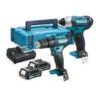 Makita CLX228AJ 12Vmax CXT Twinpack TD110D & HP333D 2 x 2Ah Batts