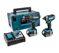 Makita DLX2131TJ 18v Twin Pack With 2 x 5.0Ah Batteries, Charger, Case