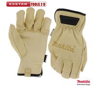 Makita Cow Driver Gloves - Genuine Durahide Leather M-XL SIZES