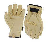 Makita Cow Driver Gloves Genuine Durahide Leather - Water Oil Fluid Resistant