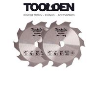 Makita D-03327 Circular Saw Blade for Wood 165mm x 20mm 10T (2 Pack)