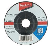 Makita D-18459 115mm 4.5in Metal Grinding Bore Flat Disc 22mm Pack of 10 Discs