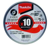 Makita Ultra Thin Metal Cutting Disc 115mm Pack of 10