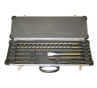 Makita D-21191 10pc SDS-Plus Long Drill Bits & Chisels + Case