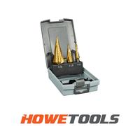 MAKITA D-41872 (3pc) Step Drill Bit Spiral,TiN 4mm to 12/20/32mm