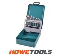 Makita D-42204 Countersink 6 Piece Drill Bit Set Metal Case 6.3 - 20.5mm M3 M10