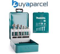 Makita D-42204 Countersink 6 Piece Drill Bit Set Metal Case 6.3 - 20.5mm M3 M10