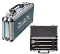 Makita D-42357 3 Piece Sds Plus Chisel Set Bull Point Flat + Aluminium Case