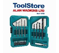 Makita D-45858 17 Piece Drill And Screwdriver Bit Set Masonary Wood Metal Drills