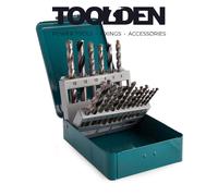 Makita D-47173 Mixed Drill Set Metal Box - Multi-Colour (18-Piece)