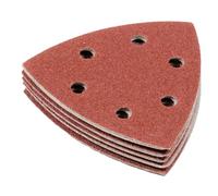 Makita D-58584 Delta Sandpaper 93mm 60 Grit 10pcs Hook and Loop 6 Holes Sanding Sheet for Wood Metal Multitool Multi Tool